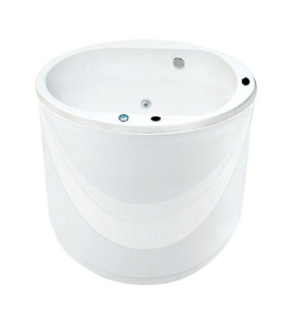 Ofurô com Hidromassagem Cromoterapia 93x83x78cm Top Line Ouro Fino